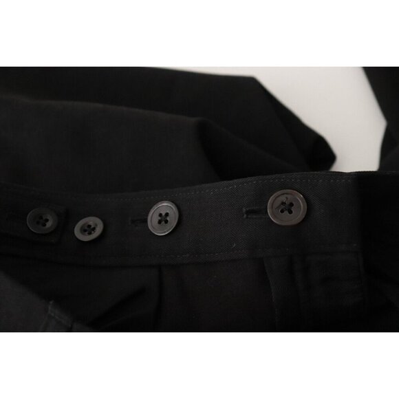 Ann Demeulemeester Women's Size 38 Black Ankle Dress Pant Mid Rise Slash Pockets - Picture 10 of 10